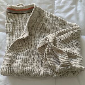 Free People Knit Sweater in Cream